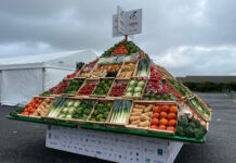 Pyramide de légumes au congrès de Légumes de France