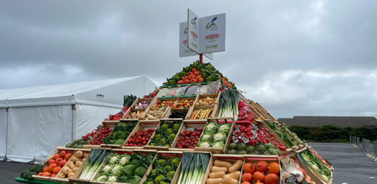 Pyramide de légumes au congrès de Légumes de France