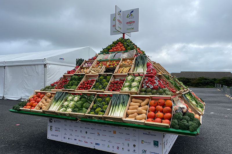 Pyramide de légumes au congrès de Légumes de France